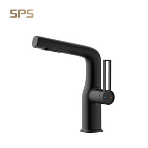 A8141 Pull Out Faucet Hot Cold Water Taps Bathroom Basin Mixers Multi-function Push Faucets New Product