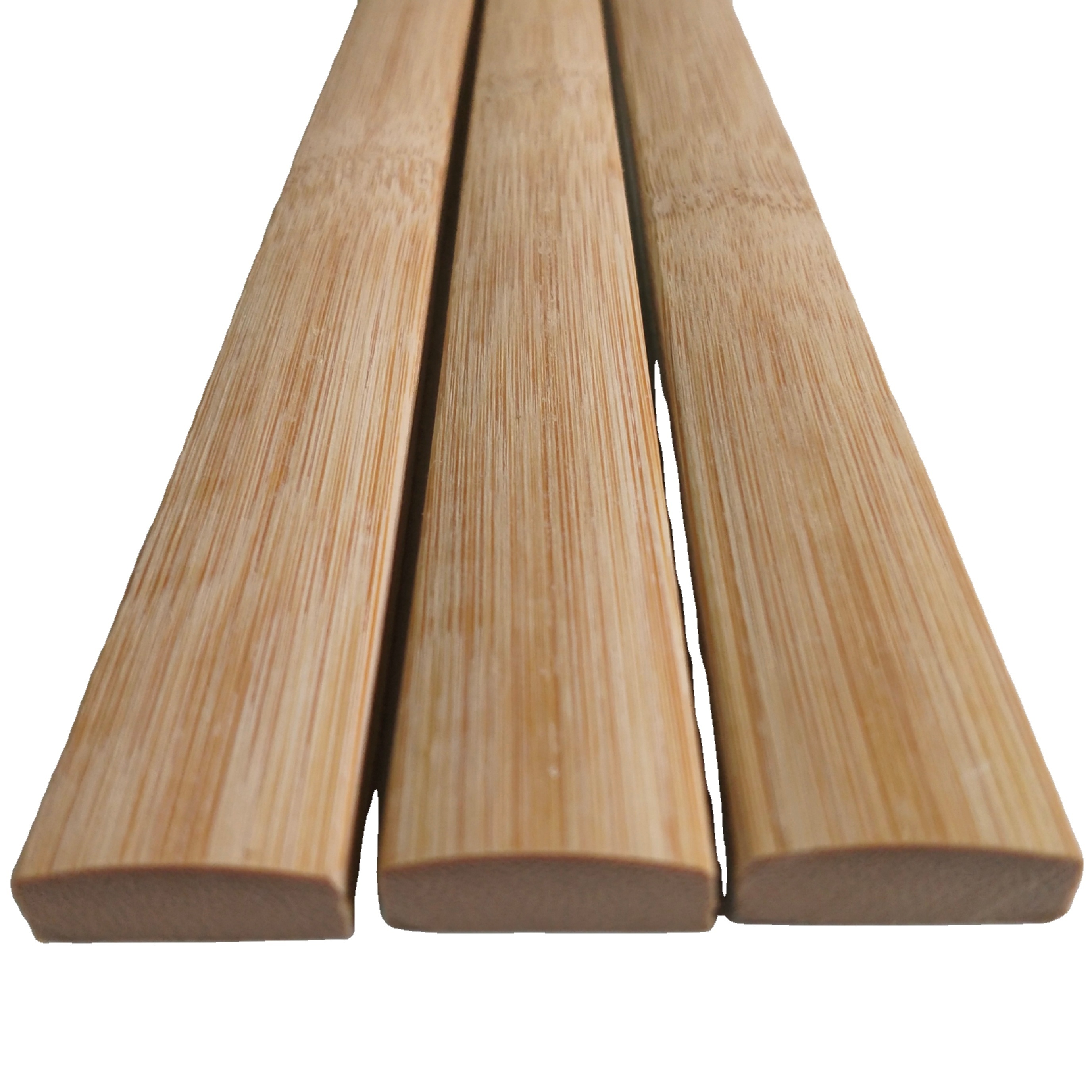 High Quality Furniture Dried Round Bamboo Sticks Natural Color Rectangle Bamboo Splicing Strip