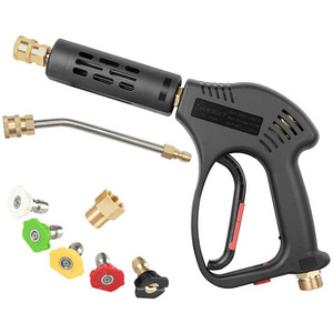 SPS 5 Color Quick Nozzle and Extension Wand,5000 PSI High Pressure Car Washer Spray Short Water Gun Kit