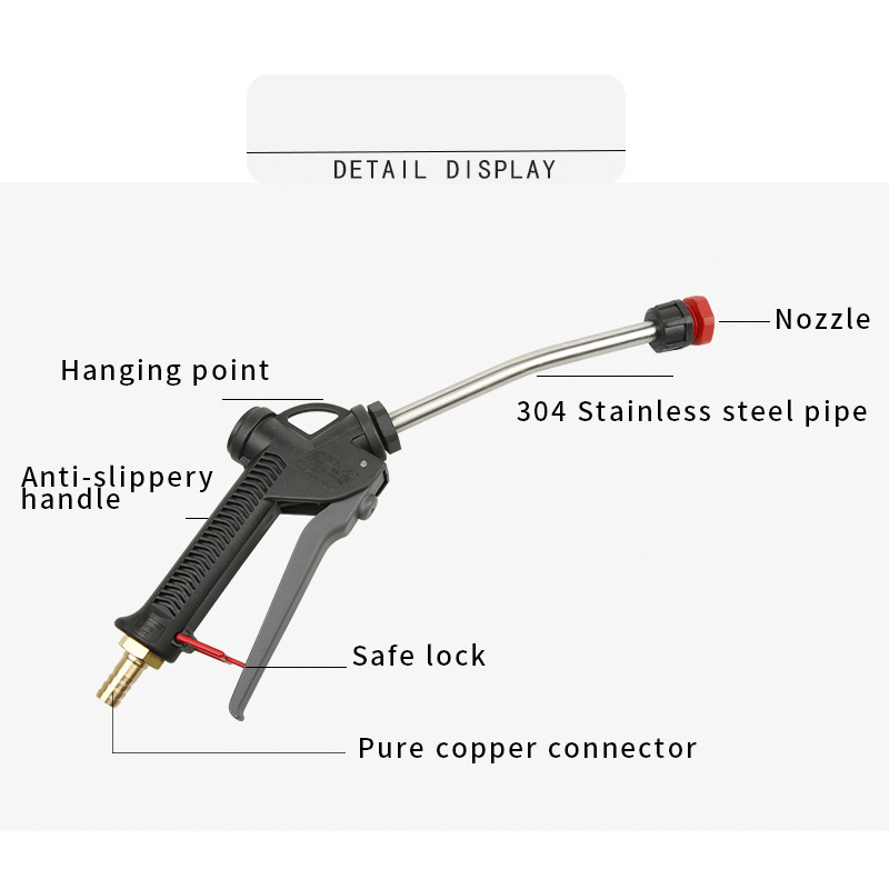 SPS Pressure Washer Car Wash Foam Gun Water Wax Gun with Spray Long Nozzle