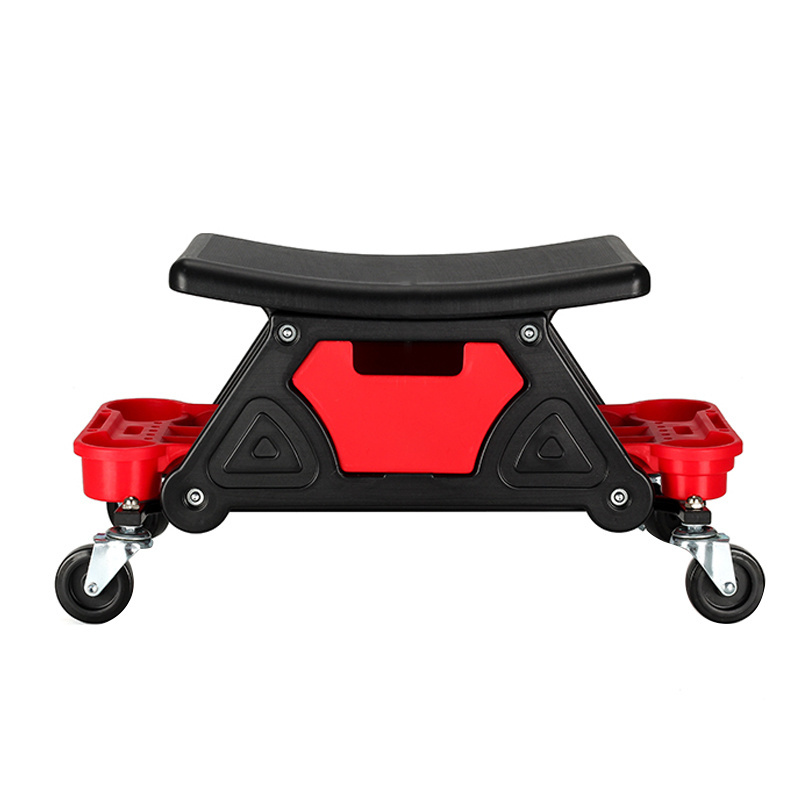 SPS Heavy Duty Premium Car Repair Tool Stool Car Detailing Creeper Seat With Extra Storage Trays