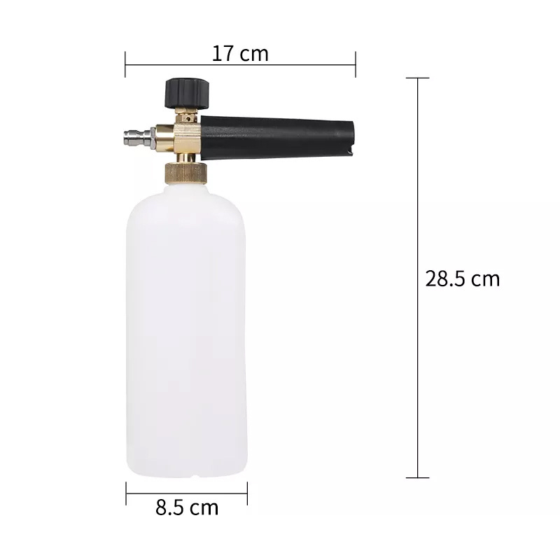 SPS High Pressure Washer Spray Foam Bottle 1L Foam Lance 1/4 Quick Plug Pressure Washer Gun Car Wash Snow Foam Bottle