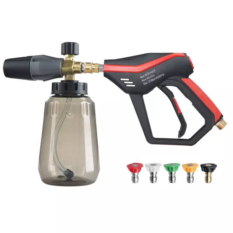 SPS Pressure Washer Gun Car Wash Water Gun Brass Foam Lane Quick  Nozzle Pressure Washer Foam Gun Kit