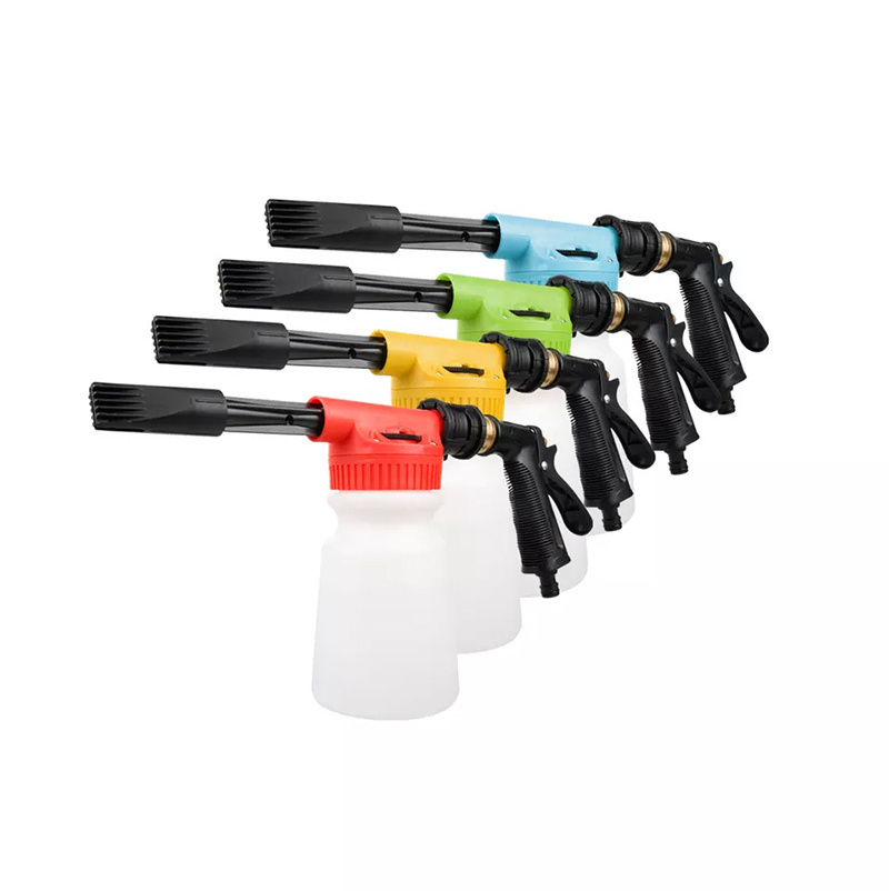 SPS Car Wash Cleaning Tool Foam Gun Sprayer 4 Color Garden Hose Low Pressure Foam Cannon Lance