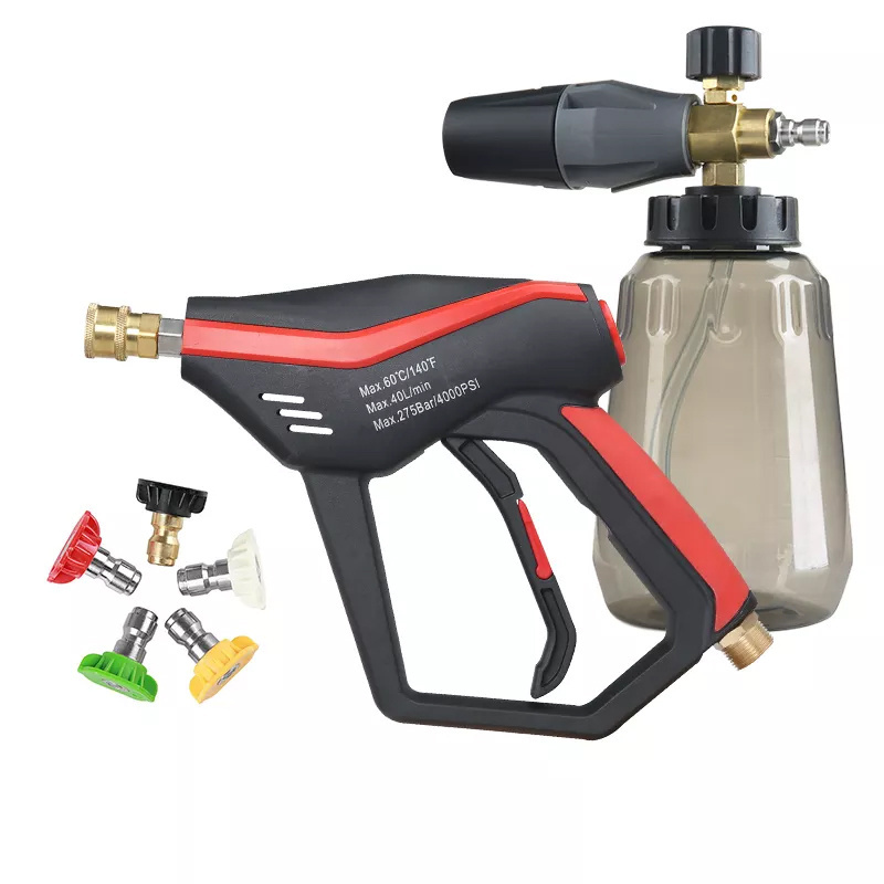 SPS Pressure Washer Gun Car Wash Water Gun Brass Foam Lane Quick  Nozzle Pressure Washer Foam Gun Kit