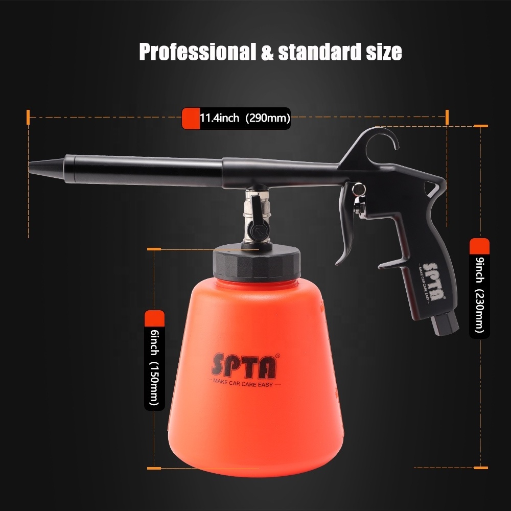 SPTA Car Detailing Cleaning Foam Gun Car Corner Cleaning Washing Sprayer High Pressure Washer Potable For Car Interior&Exterior