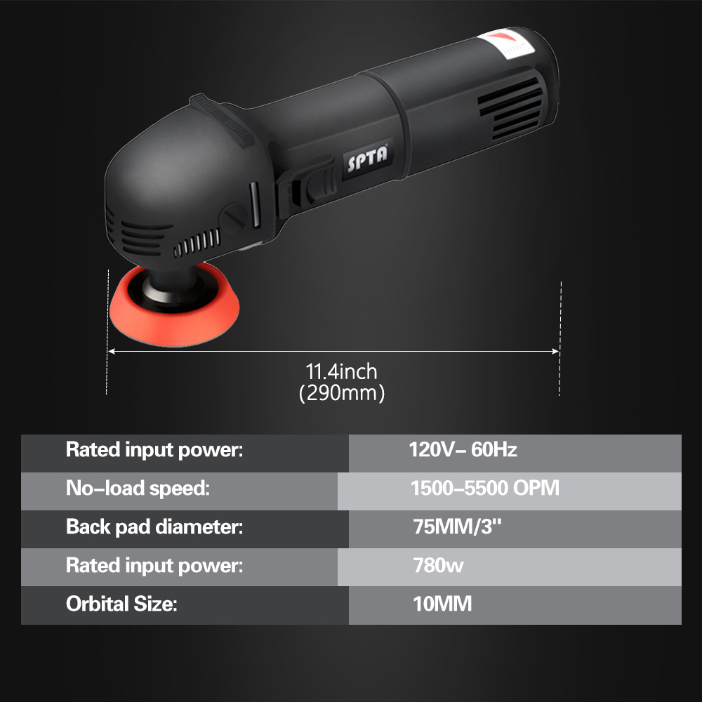 SPTA Mini Polishing Machine Rotary Polisher RO Polisher Auto Detailing Super polish