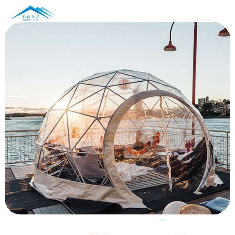 3M/4M/5M Transparent PVC Dinging Dome Tent Igloo Pod