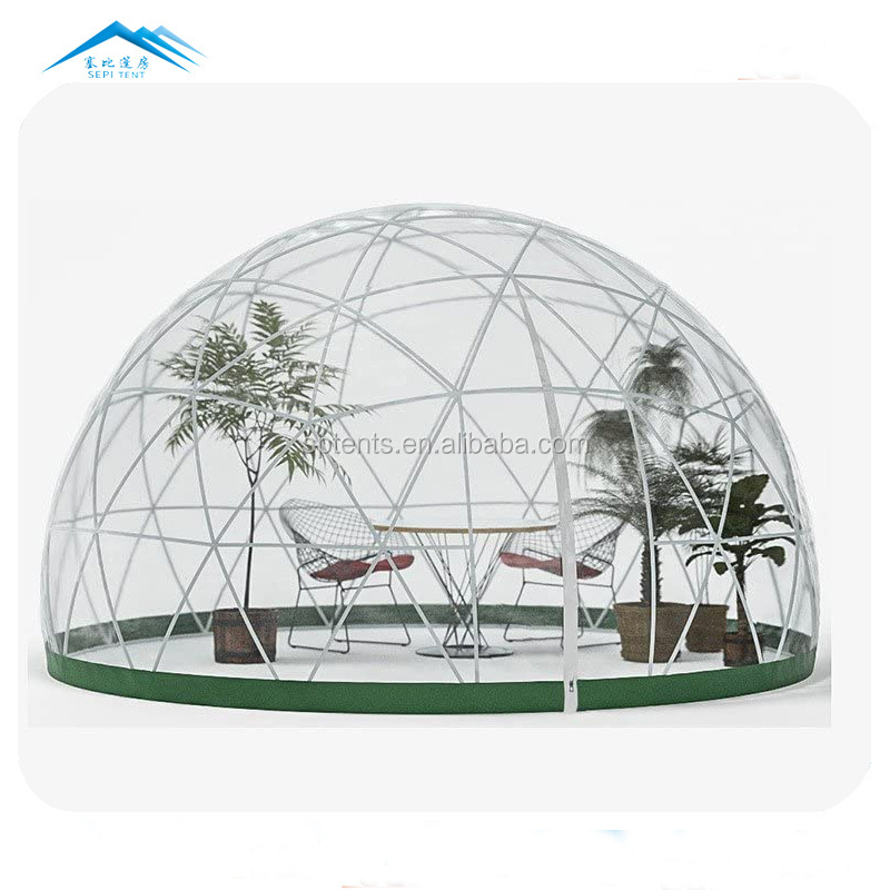 Outdoor Pvc Clear Restaurant Geodesic Igloo Dome Tent For Dining Wedding Camping Party Geodesic Dome Tent