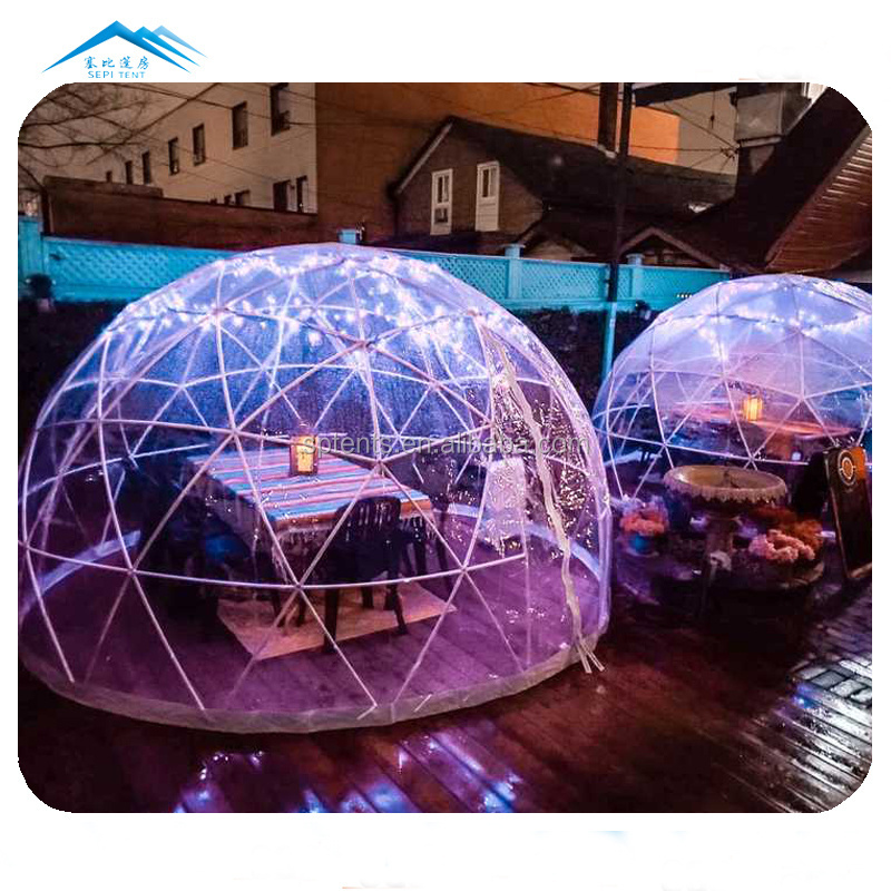 Waterproof Pvc Igloo Dome House Geodesic Dome Tent igloos For Outdoor Garden Leisure Activities