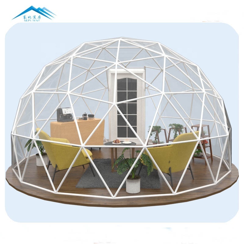 3M/4M/5M Transparent PVC Dinging Dome Tent Igloo Pod