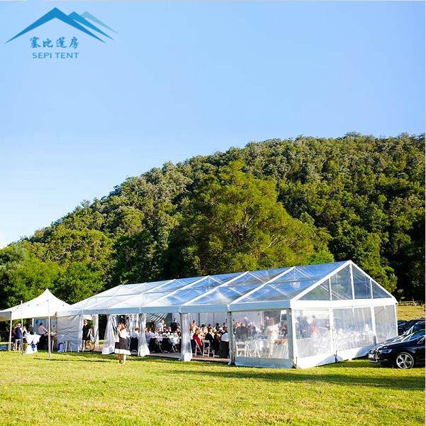 Outdoor Luxury Waterproof PVC Clear Top Aluminum Transparent Party Wedding Tent