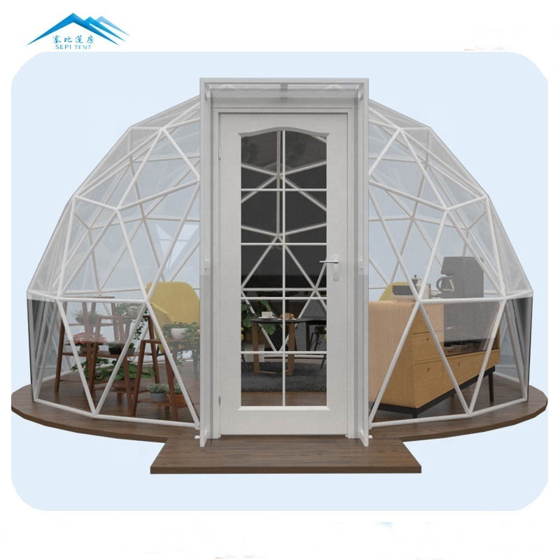 3M/4M/5M Transparent PVC Dinging Dome Tent Igloo Pod