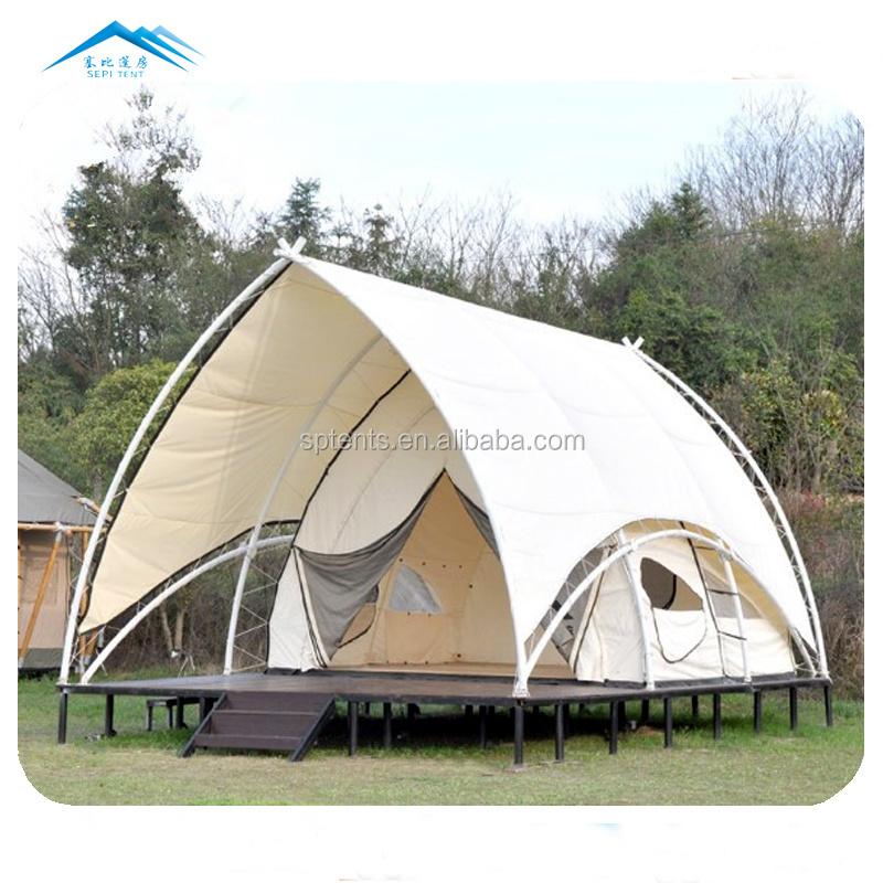 safari tent waterproof outdoor glamping tent/Luxury hotel tent for sale