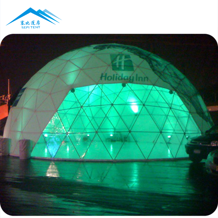 Wide range of applications geodesic dome tent with low MOQ from SEPI tent factory