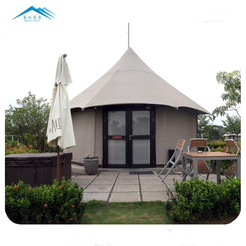 Prefabricated Lodge  House Garden luxury tents hotel resort glamping Presidential Suite Tent For Mountain Resort