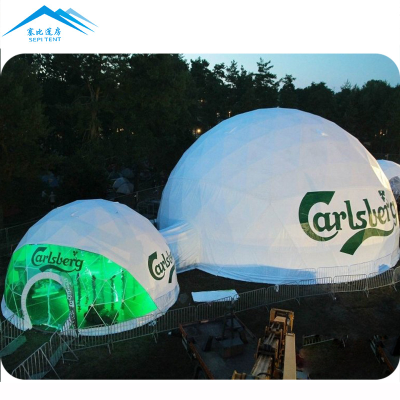 Sepi 2024 New Arrival 30M Large Trade Show Tent Big Party Wedding Event PVC Igloo Waterproof Geodesic Dome Tent