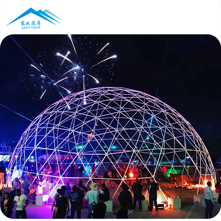 Wide range of applications geodesic dome tent with low MOQ from SEPI tent factory