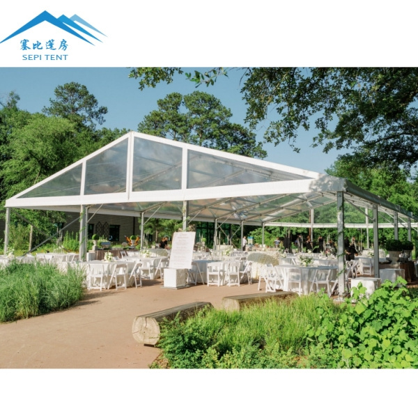 Outdoor Luxury Waterproof PVC Clear Top Aluminum Transparent Party Wedding Tent