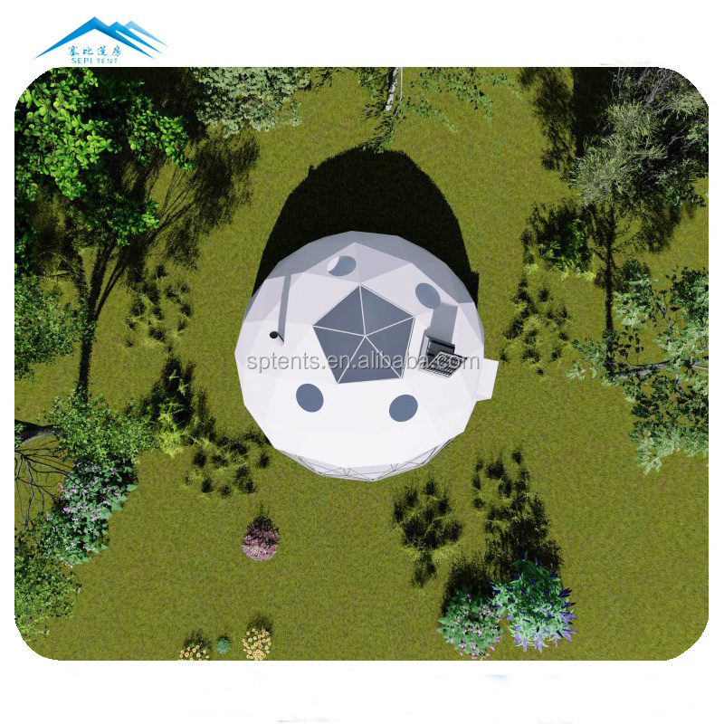 2 people igloo spherical tent glamping pods tent luxury Glamping beach geodesic dome tent for sale