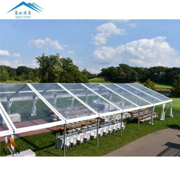 Outdoor Luxury Waterproof PVC Clear Top Aluminum Transparent Party Wedding Tent