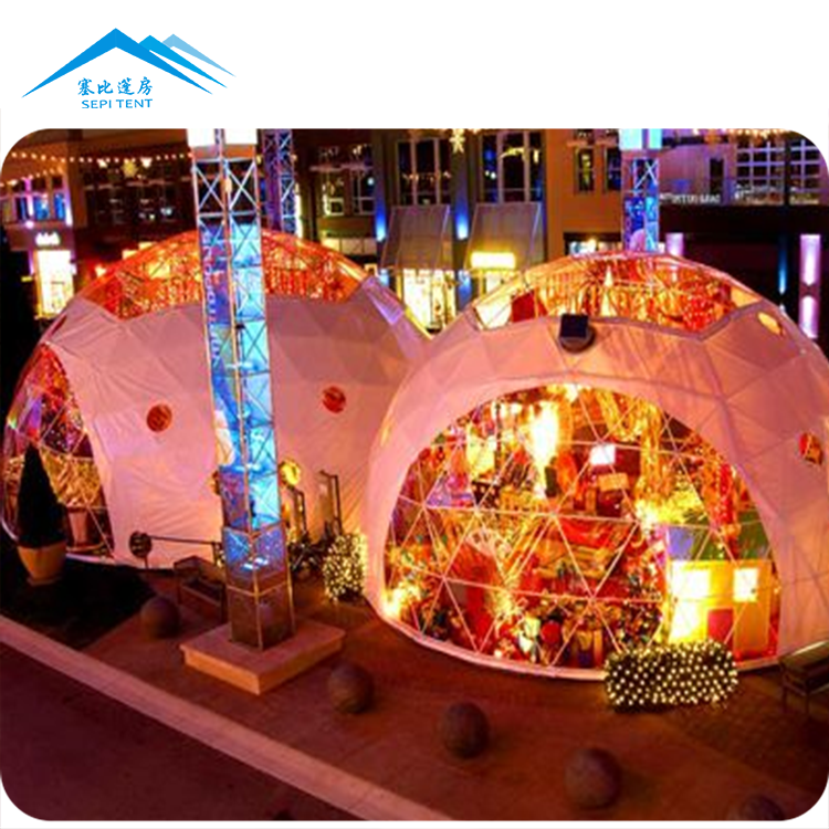 Wide range of applications geodesic dome tent with low MOQ from SEPI tent factory