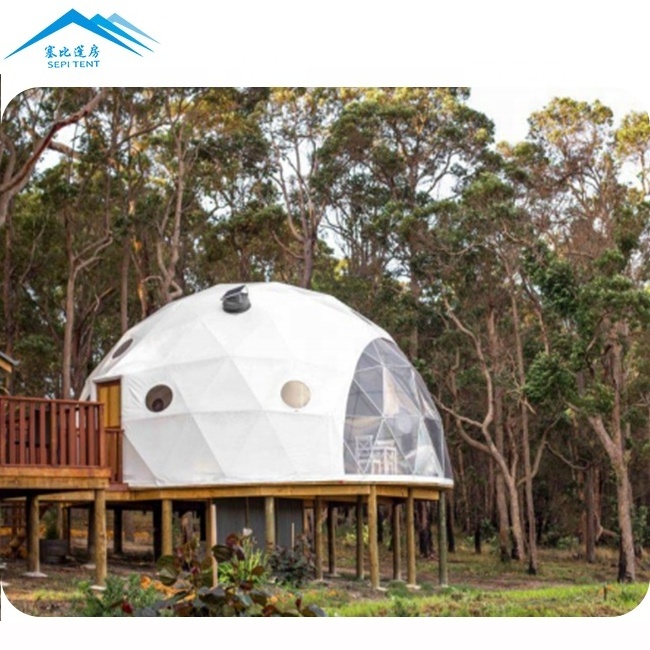 Popular hotel dome tent outdoor galmping luxury geodesic domo tents round circle tent for sale