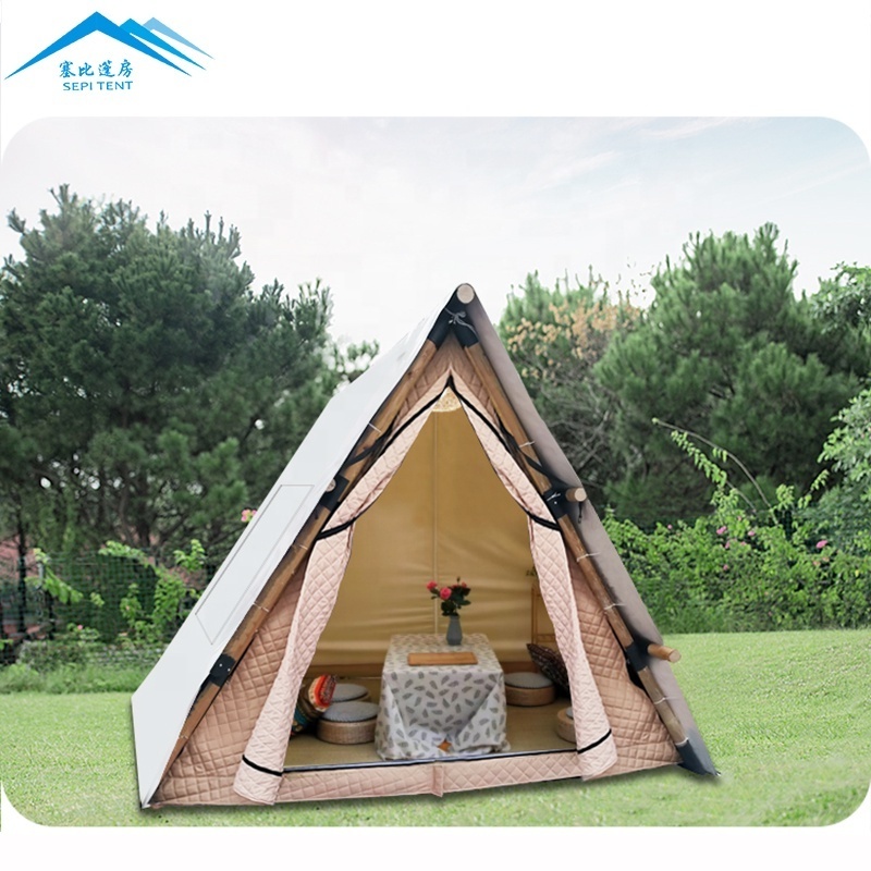 Custom made glamping prefab luxury canvas resort safari tent for camping