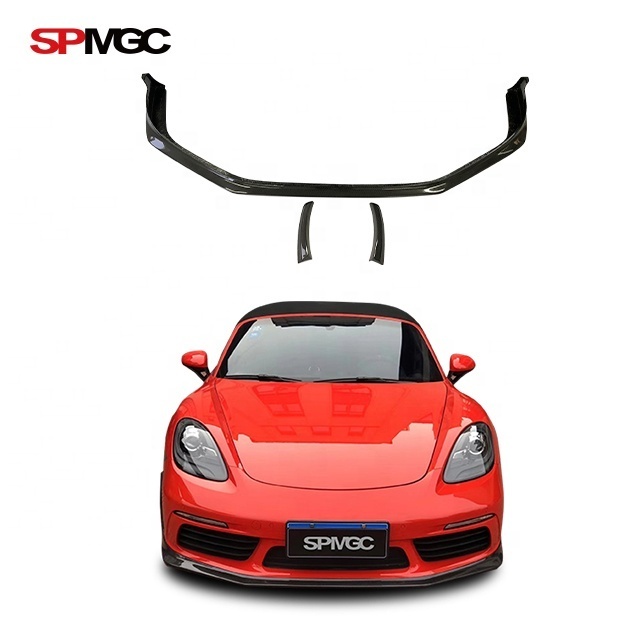 carbon fiber front lip rear diffuser fiberglass spoiler wing GT4 style Body Kit for PORSCHE Cayman Boxster 718