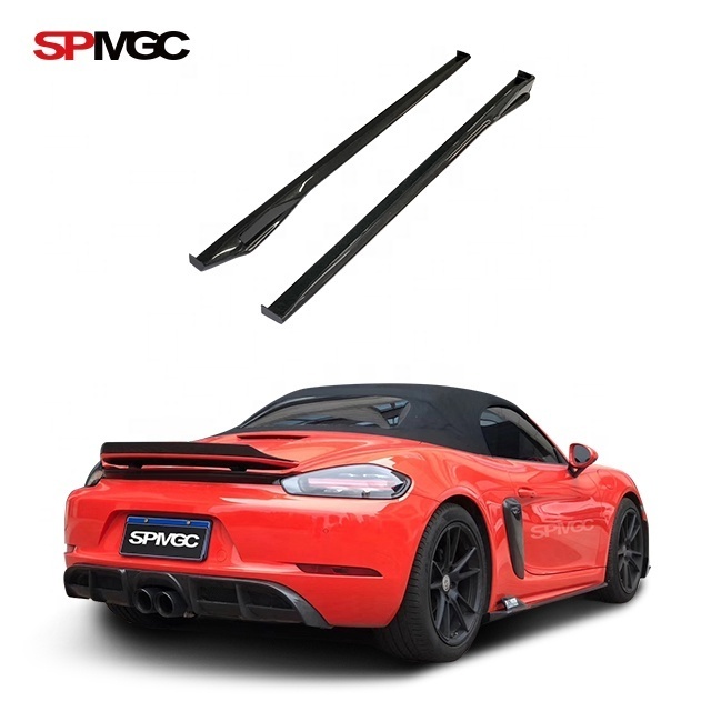 carbon fiber front lip rear diffuser fiberglass spoiler wing GT4 style Body Kit for PORSCHE Cayman Boxster 718