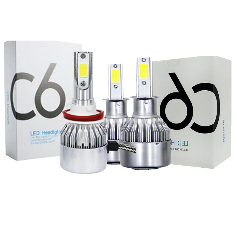 Factory wholesale C6 car led headlight H4 led light H7 H119005 car lamp modified parts headlight bulb