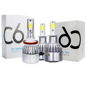 Factory wholesale C6 car led headlight H4 led light H7 H119005 car lamp modified parts headlight bulb