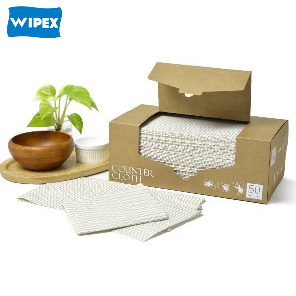 Restaurant Disposable Dish Cloth Multi Purpose Kitchen Cleaning Wipes Household Counter Cloth