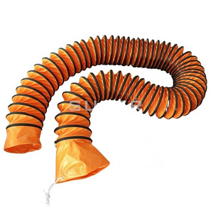 200mm Diameter Orange PVC Flexible Duct Hose with Various Colors