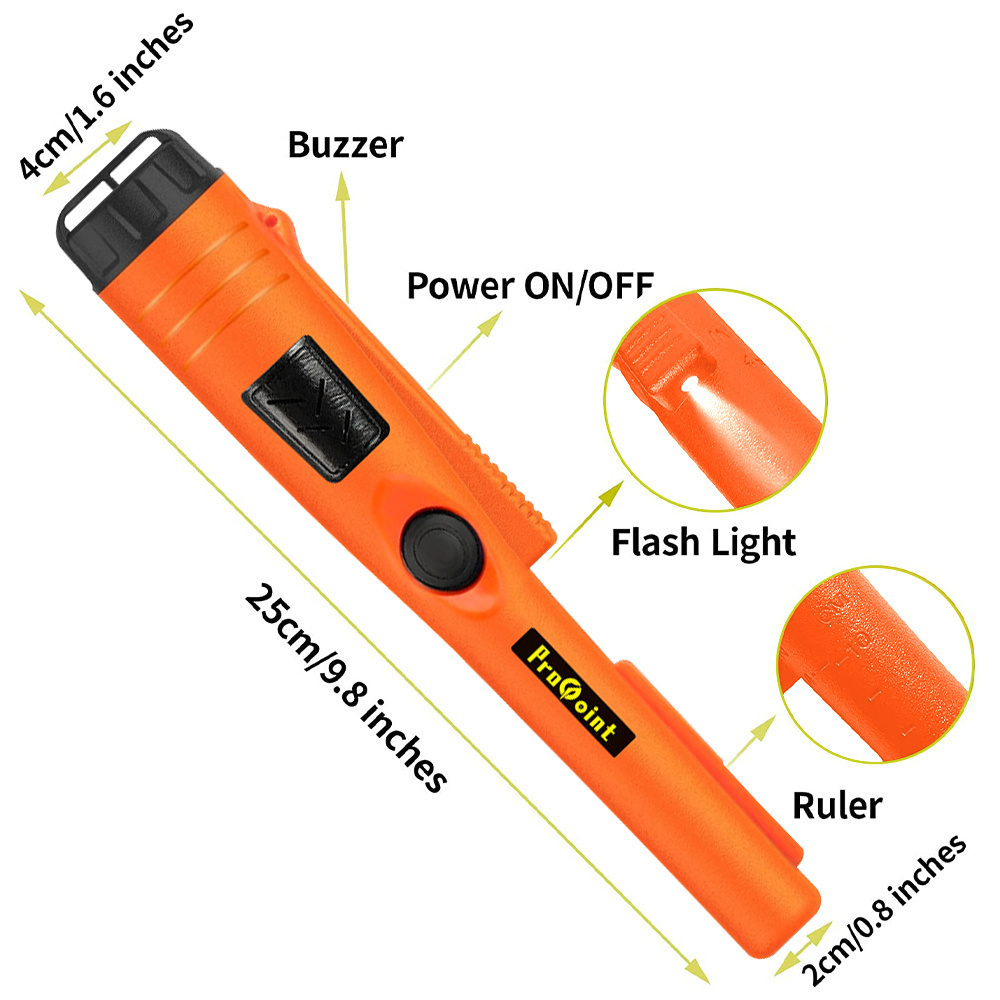 2023 New Upgrade GP-II Pinpointer Positioning Rod Metal Detector Portable With Bracelet