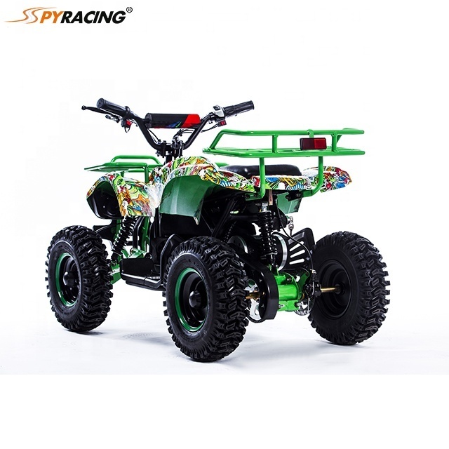 Free shipping Spyracing  500W /800 W/1000W electric mini atv for kids or 50cc 70cc 90cc Petrol Power Mini Quad Bikes