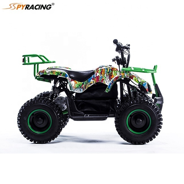 Free shipping Spyracing  500W /800 W/1000W electric mini atv for kids or 50cc 70cc 90cc Petrol Power Mini Quad Bikes