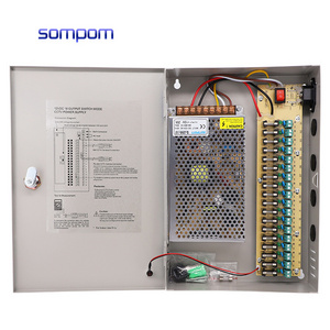 10A 20A 30A 20Amps Switch Mode SMPS Centralized Distributed DC Open 20amps Metal 12V Camera Power Supply Box For CCTV