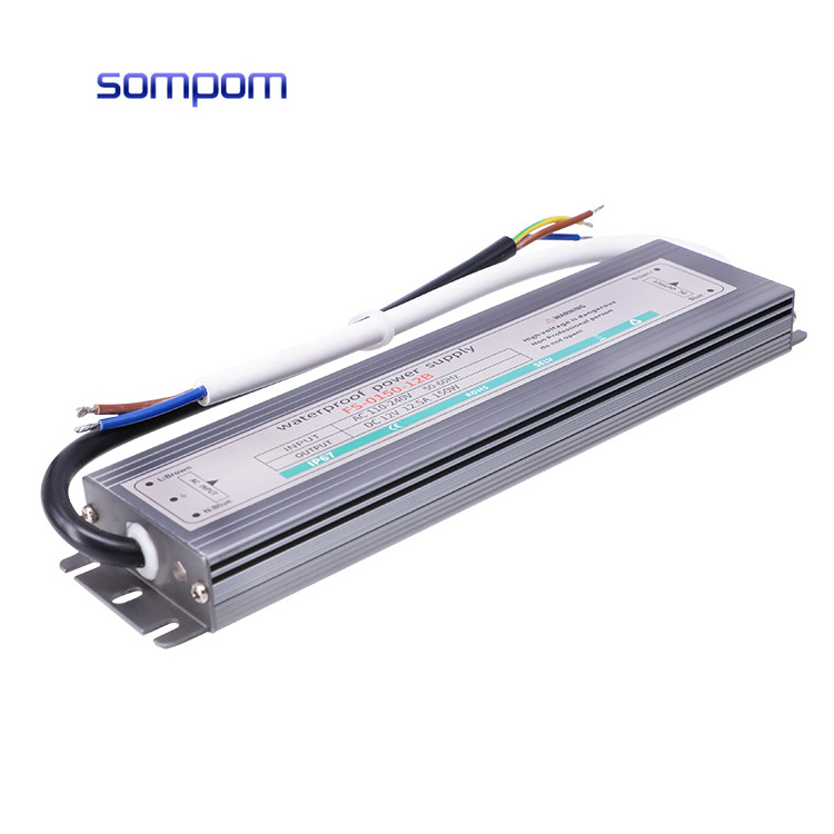 SOMPOM 12V 150W Slim LED Power Supply/Outdoor LED Billboard Light Box Thin Waterproof Switching Power Supply 12V LED Driver 150W