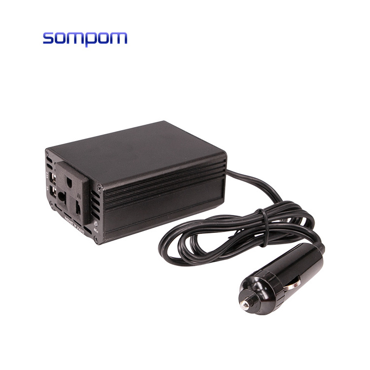 DC 12V to AC 110V 220V 150W Inversor Power Converter Car Lighter Port Inverter Car For Phones And Laptops