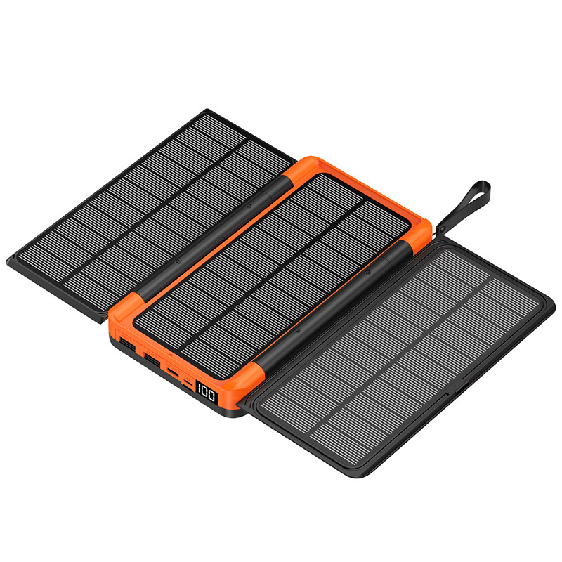 Wholesale Portable Emergency Powerbank Folding Wireless 20000mah Solar Power Station Charger For Mobile Phones