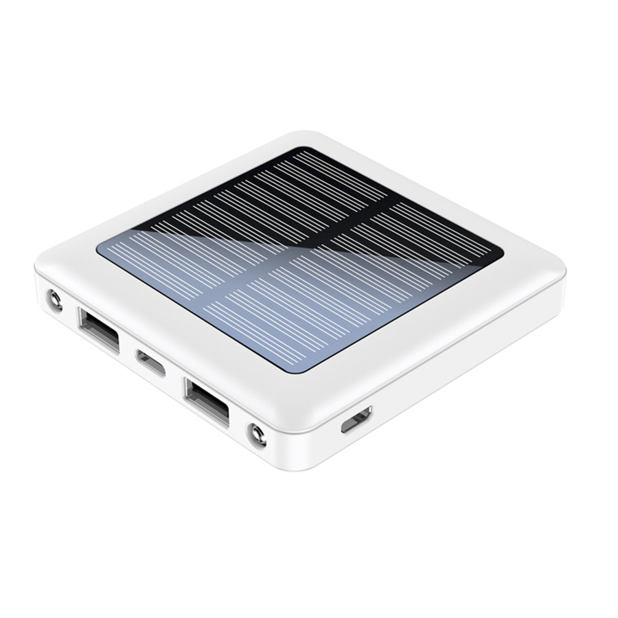 Portable Multi-functional Emergency Solar Mobile Power Supply 5000mah Large Capacity Thin and Light Mini Fast Charging Bank