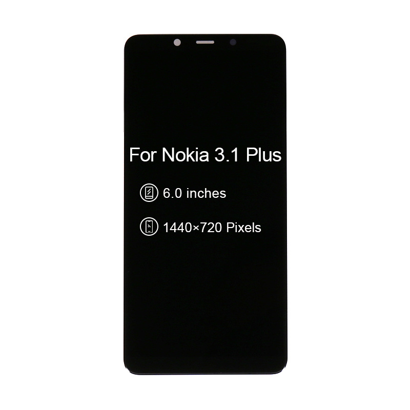 Mobile Spare Parts For Nokia 3.1 Plus LCD Touch Screen For Nokia 3.1 Plus LCD Display Digitizer Assembly