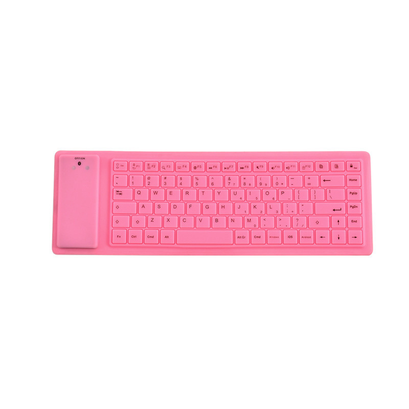 Computer Tablet Silicone Keyboards Waterproof Folding Keyboard Phone Available Easy to Carry Flexible Wireless Soft Keyboard