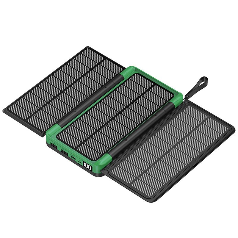 Wholesale Portable Emergency Powerbank Folding Wireless 20000mah Solar Power Station Charger For Mobile Phones