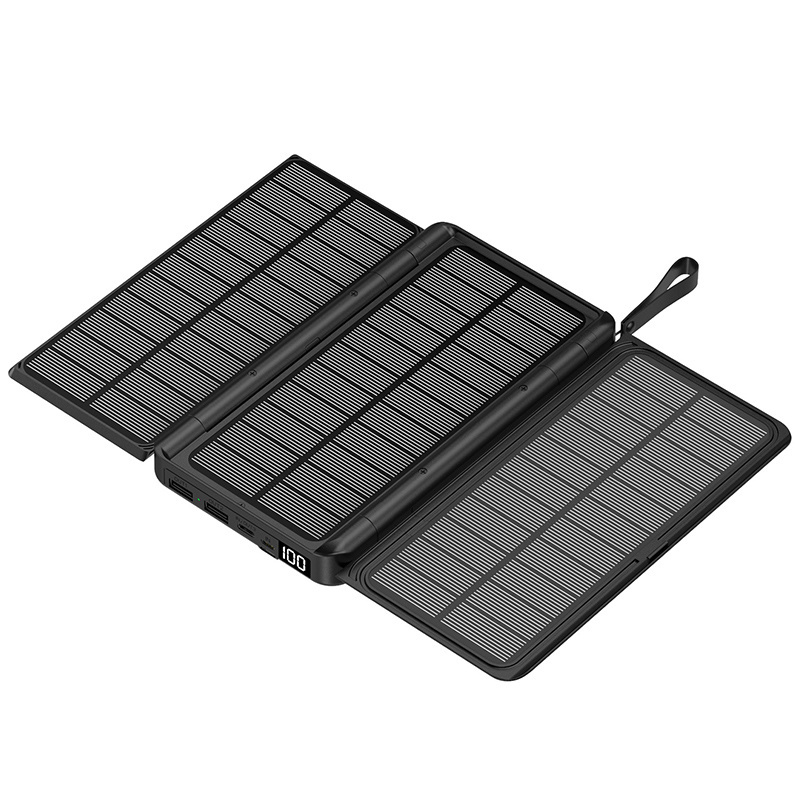 Wholesale Portable Emergency Powerbank Folding Wireless 20000mah Solar Power Station Charger For Mobile Phones