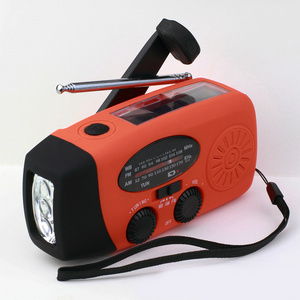 Wholesale Portable Emergency Hand Crank Radio Disaster Prevention Solar Flashlight Power Bank With Mobile Phone Charger