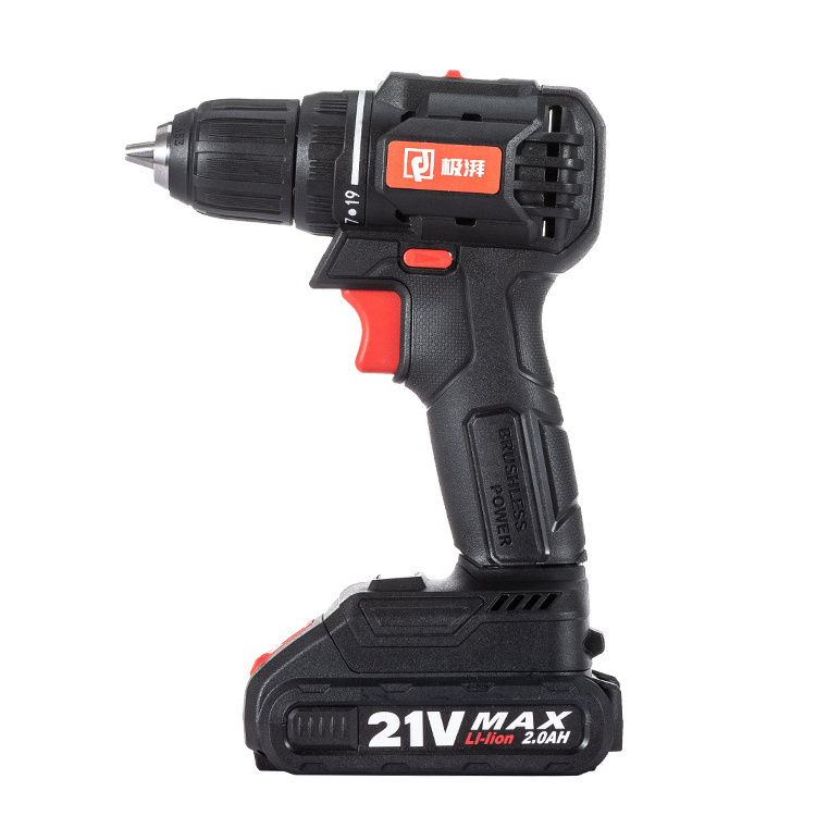 JP21 21V 3.0AH Two Speed High Drilling Performance Electric Lightweight Powerful Cordless Drill with Battery for Decoration