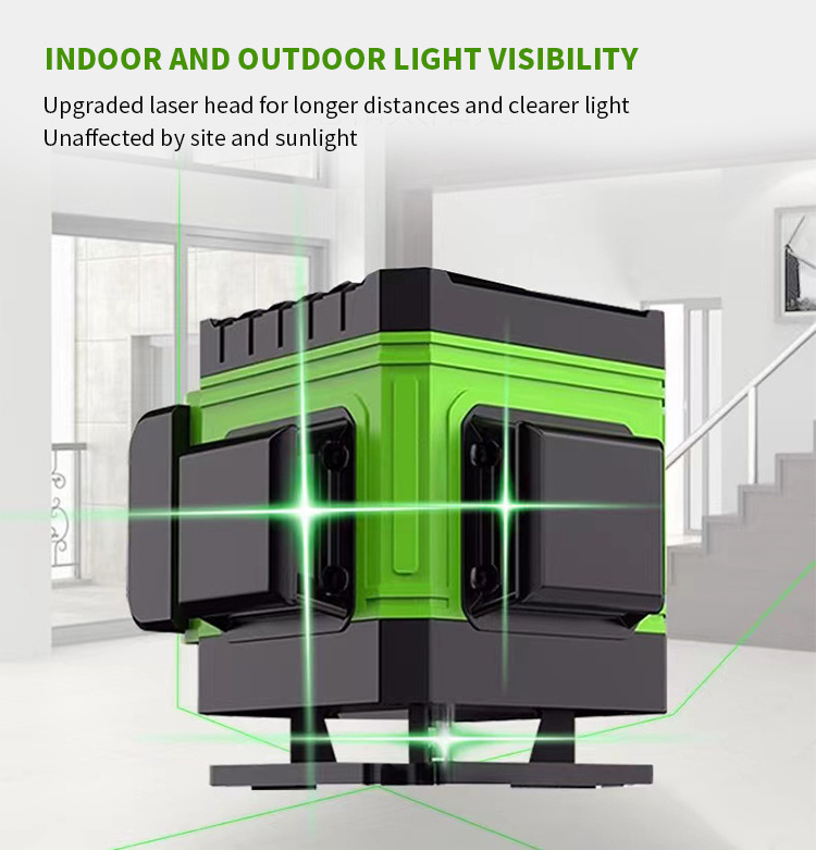 Cross-Line  laser with Ma  Lines green Beam strong stability Laser Level Self Levelling OEM