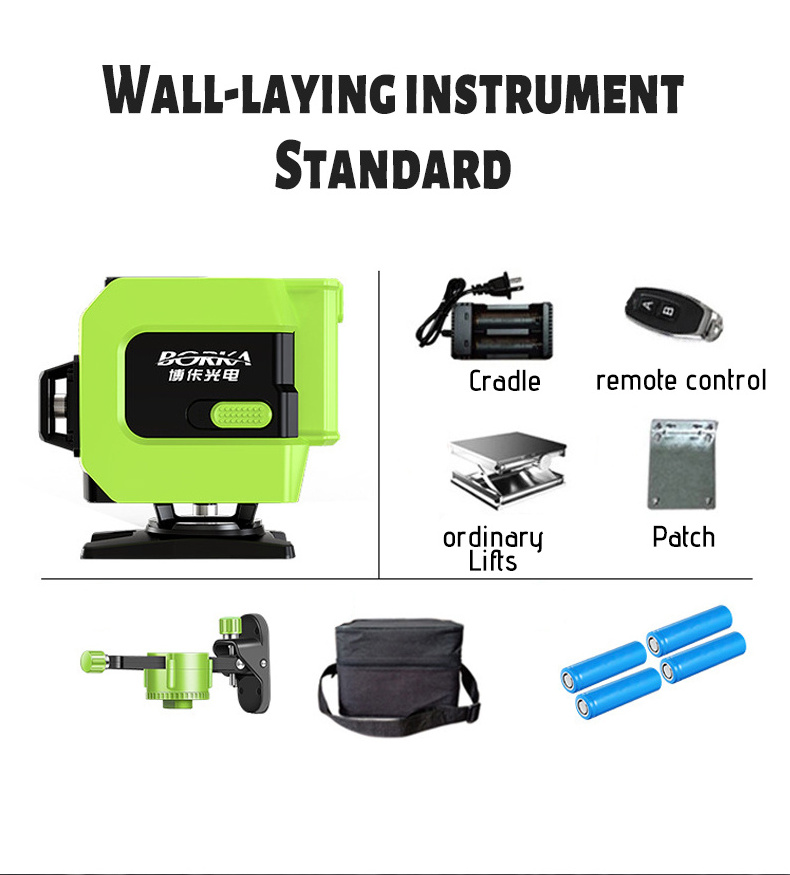 Cross-Line  laser with Ma  Lines green Beam strong stability Laser Level Self Levelling OEM